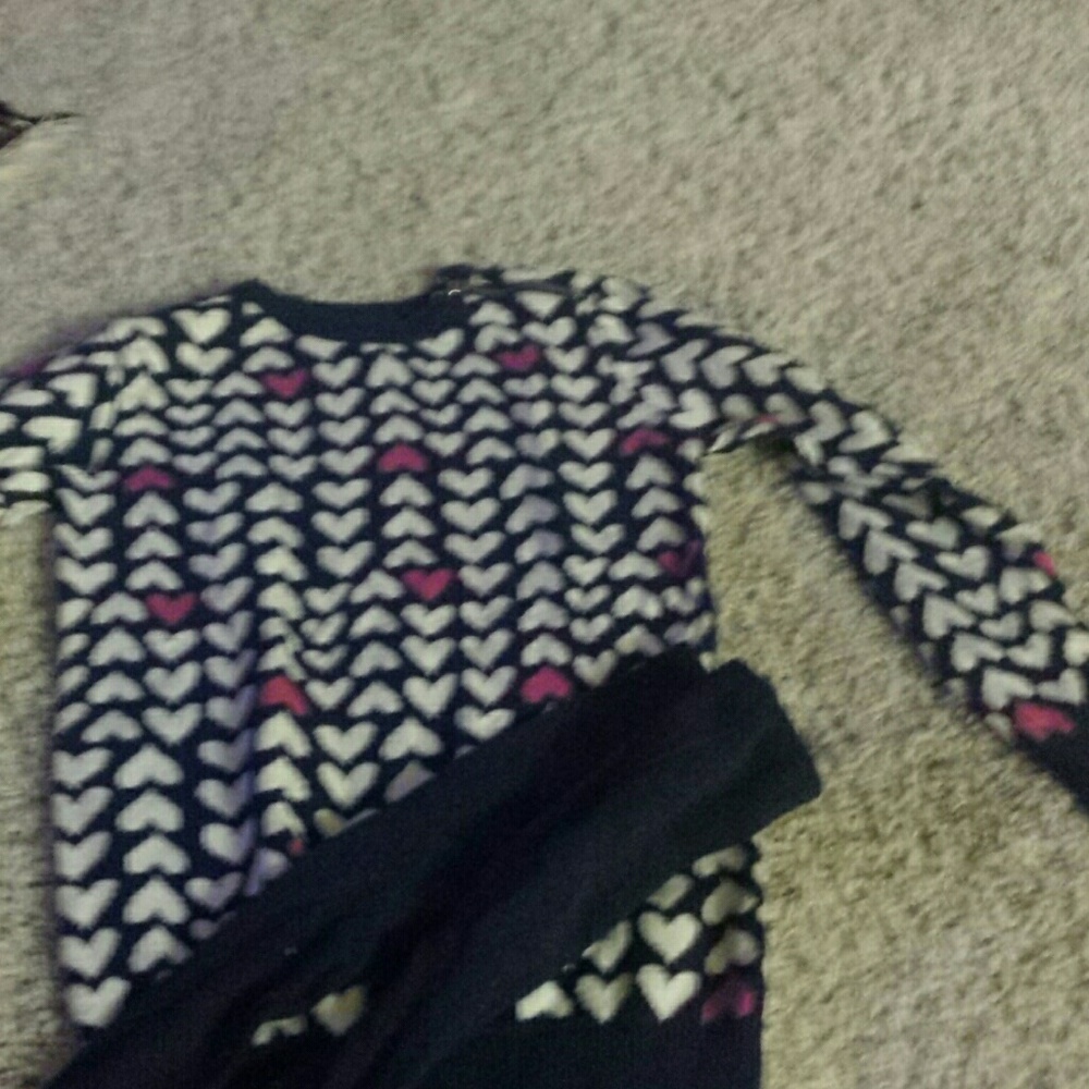 oversized sweater and tights